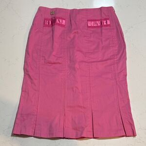 Roberto Vernon Pink Women's Skirt.  Pleated hem.  Size US10